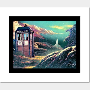 Vintage Tardis Reside in Japan Castling Posters and Art